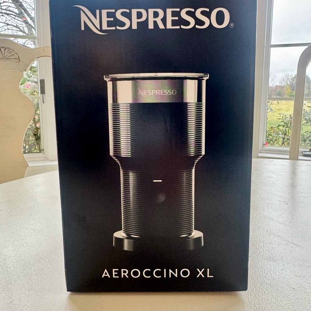 Nespresso Stainless Steel Black Frother - Picture 3 of 5